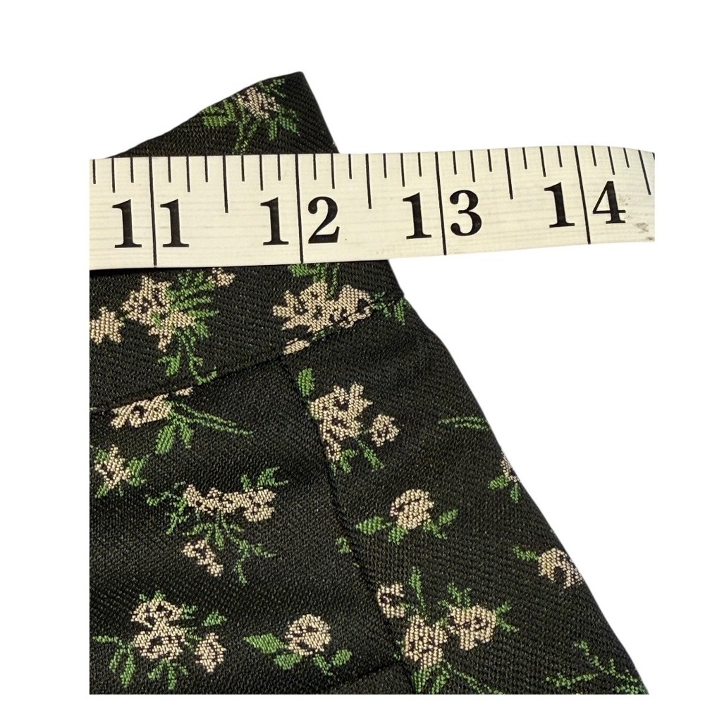 CIDER Floral Print High Waisted‎ Shorts XXS Dark Green Black Cottagecore - Picture 4 of 4